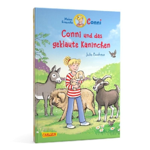 Buchcover und Innenansicht für das Buch: Conni Erzählbände 41: Conni und das geklaute Kaninchen