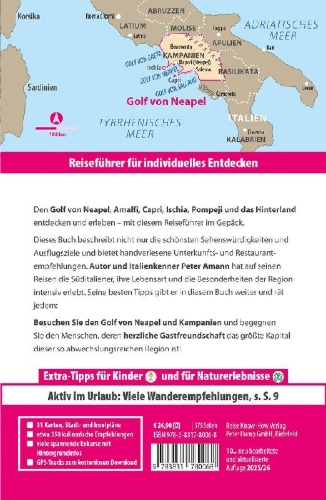 Buchcover und Innenansicht für das Buch: Reise Know-How Reiseführer Golf von Neapel, Amalfiküste