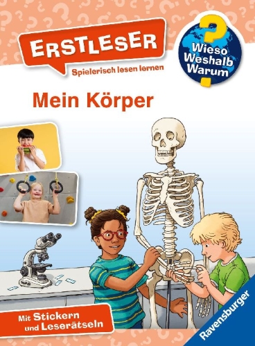 Buchcover und Innenansicht für das Buch: Wieso? Weshalb? Warum? Erstleser, Band 15 - Mein Körper