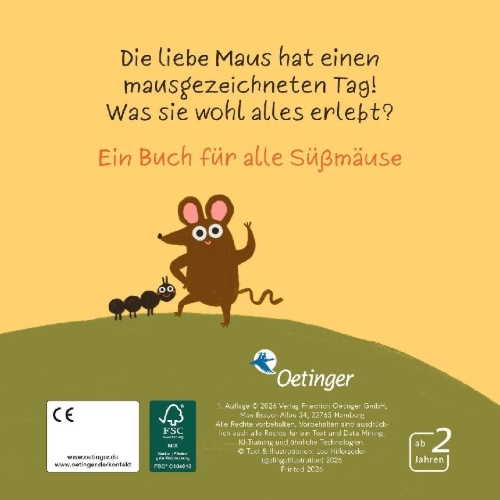Buchcover und Innenansicht für das Buch: Ein mausgezeichneter Tag