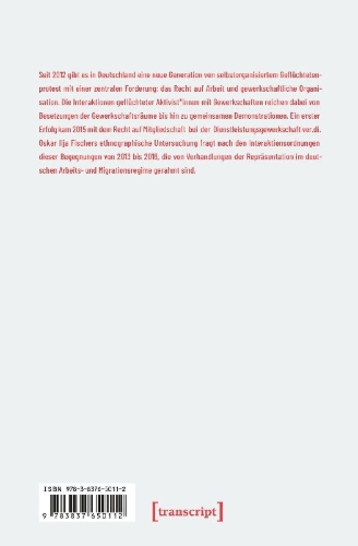 Buchcover und Innenansicht für das Buch: Geflüchtetenprotest und Gewerkschaften