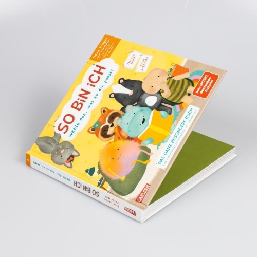 Buchcover und Innenansicht für das Buch: So bin ich - Neue Fragen und Abenteuer mit deinen tierisch besten Freunden