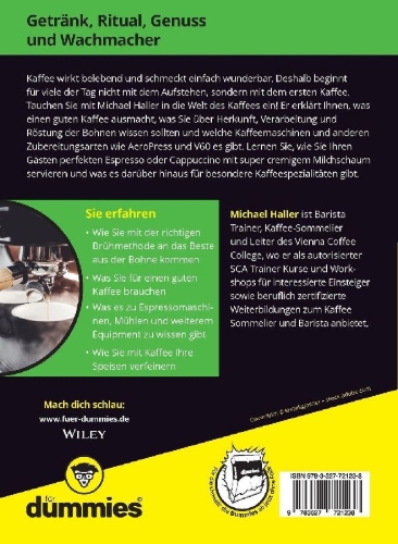 Buchcover und Innenansicht für das Buch: Kaffee für Dummies