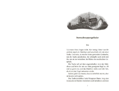 Buchcover und Innenansicht für das Buch: Birds of Paris - Das magische Pendel