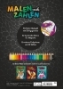 Buchcover und Innenansicht für das Buch: Malen nach Zahlen - Drachen