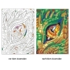 Buchcover und Innenansicht für das Buch: Malen nach Zahlen - Drachen