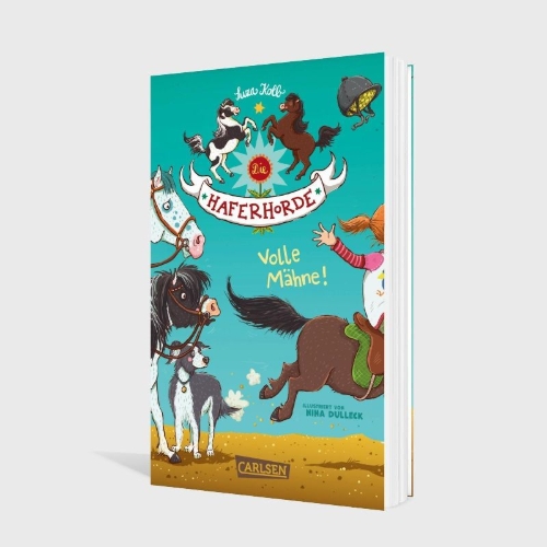 Buchcover und Innenansicht für das Buch: Die Haferhorde 2: Volle Mähne!