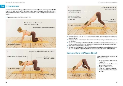 Buchcover und Innenansicht für das Buch: Yoga für Kletterer und Bergsportler
