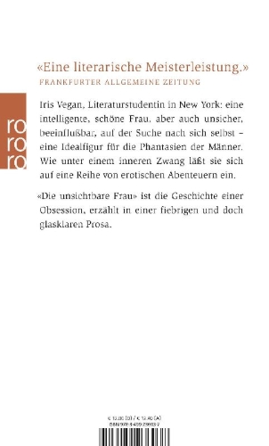 Buchcover und Innenansicht für das Buch: Die unsichtbare Frau