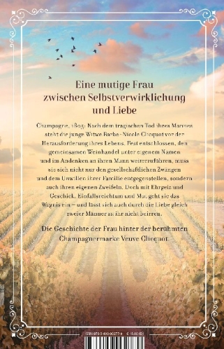 Buchcover und Innenansicht für das Buch: Madame Clicquot und das Glück der Champagne