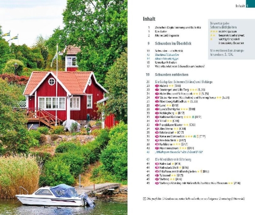 Buchcover und Innenansicht für das Buch: Reise Know-How MeinTrip Schweden