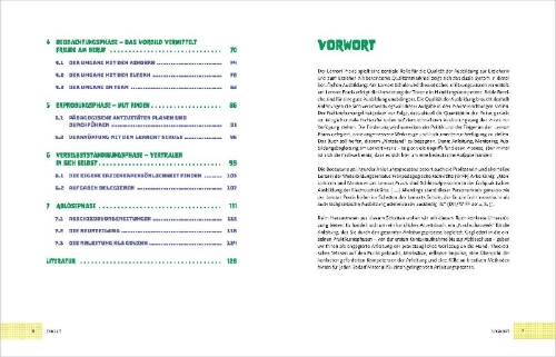 Buchcover und Innenansicht für das Buch: Kreativ anleiten in der Kita