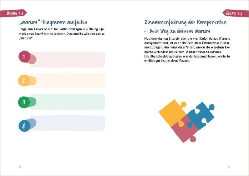 Buchcover und Innenansicht für das Buch: Der Kita-Kompass. Workbook