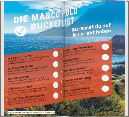 Buchcover und Innenansicht für das Buch: MARCO POLO Reiseführer Kos