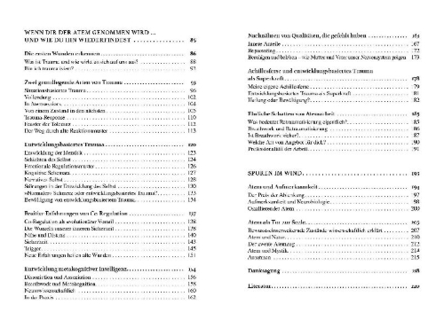 Buchcover und Innenansicht für das Buch: Atem - Die Lösung für dein Trauma