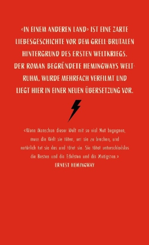 Buchcover und Innenansicht für das Buch: A Farewell to Arms