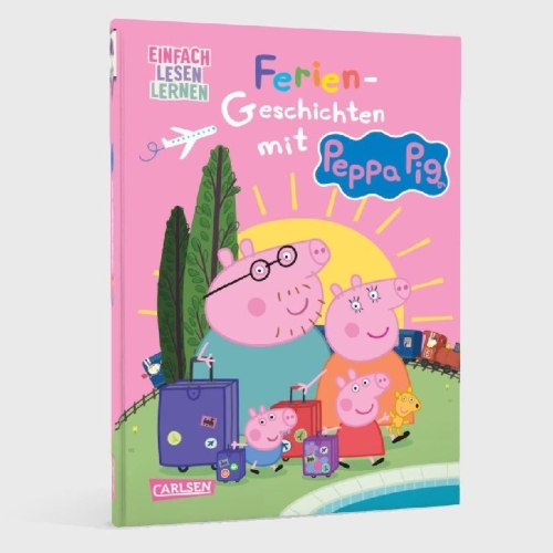 Buchcover und Innenansicht für das Buch: Peppa Wutz: Ferien-Geschichten mit Peppa Pig