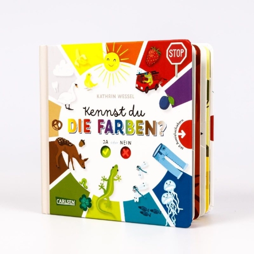 Buchcover und Innenansicht für das Buch: Kennst du die Farben?