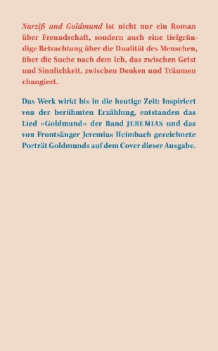 Buchcover und Innenansicht für das Buch: Narziß und Goldmund