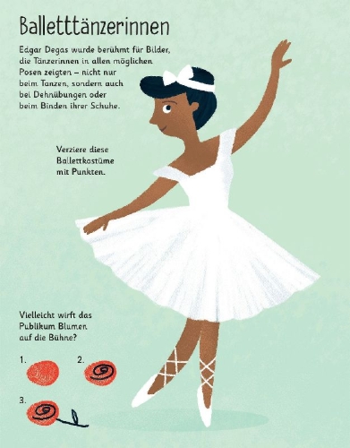 Buchcover und Innenansicht für das Buch: Fingerstempeln: Berühmte Gemälde