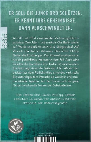 Buchcover und Innenansicht für das Buch: Ein Präsident verschwindet