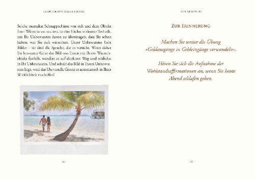 Buchcover und Innenansicht für das Buch: Countdown zum Reichtum
