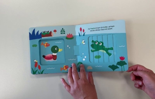 Buchcover und Innenansicht für das Buch: Wenn ich gross bin, seh ich anders aus - Blätter um und find´s heraus!