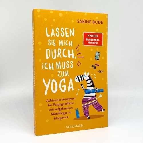 Buchcover und Innenansicht für das Buch: Lassen Sie mich durch, ich muss zum Yoga