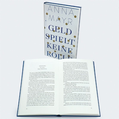 Buchcover und Innenansicht für das Buch: Geld spielt keine Rolle