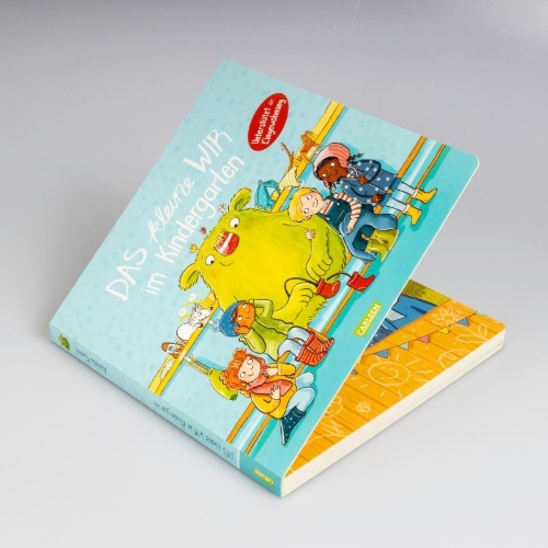 Buchcover und Innenansicht für das Buch: Das kleine WIR im Kindergarten
