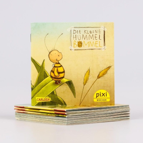 Buchcover und Innenansicht für das Buch: Pixi-8er-Set 309: Die kleine Hummel Bommel (8x1 Exemplar)