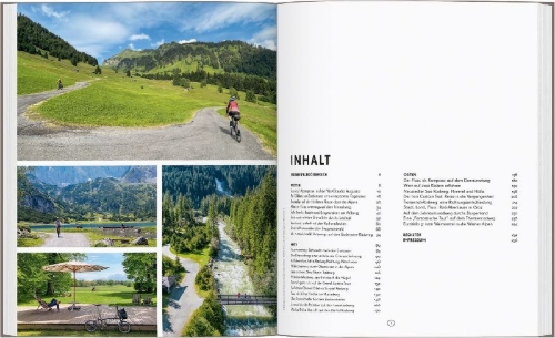 Buchcover und Innenansicht für das Buch: LONELY PLANET Bildband Legendäre Radtouren in Österreich