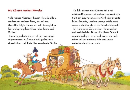 Buchcover und Innenansicht für das Buch: LESEZUG/Klassiker: Münchhausen