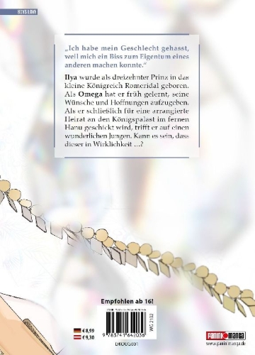 Buchcover und Innenansicht für das Buch: Der Omega am Königspalast 01
