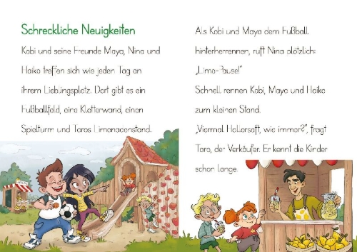 Buchcover und Innenansicht für das Buch: LESEZUG/2. Klasse - Lesestufe 1: Der Ninja-Schatz