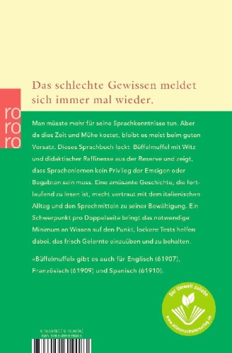Buchcover und Innenansicht für das Buch: Italienisch für Büffelmuffel