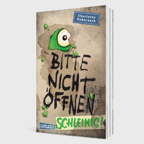 Buchcover und Innenansicht für das Buch: Bitte nicht öffnen 2: Schleimig!