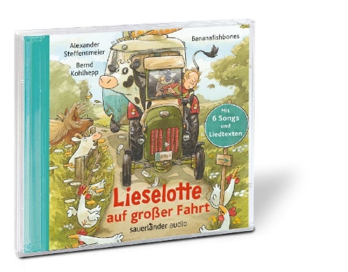 Buchcover und Innenansicht für das Buch: Lieselotte auf großer Fahrt