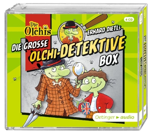 Buchcover und Innenansicht für das Buch: Die große Olchi-Detektive-Box (4CD)