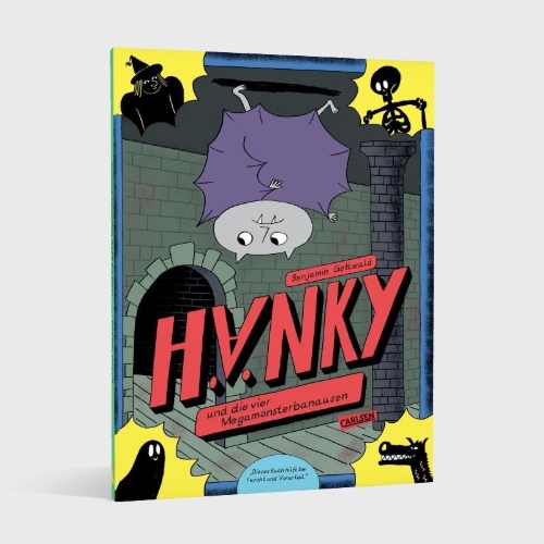Buchcover und Innenansicht für das Buch: Hänky und die vier Megamonsterbanausen