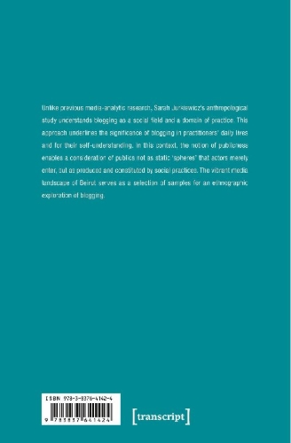 Buchcover und Innenansicht für das Buch: Blogging in Beirut