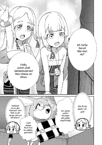 Buchcover und Innenansicht für das Buch: Ryoumin 0-nin Start no Henkyou Ryoushusama