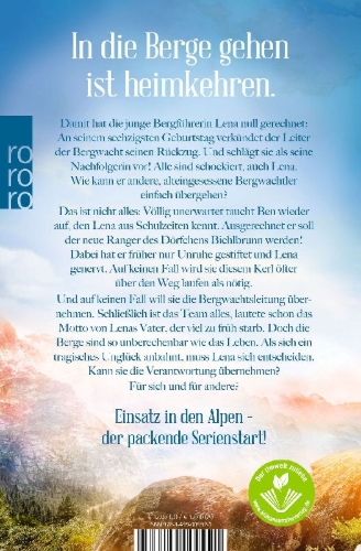 Buchcover und Innenansicht für das Buch: Die Bergwacht: Alpenglühen