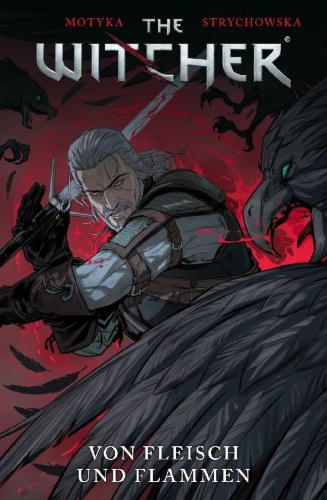 Buchcover und Innenansicht für das Buch: The Witcher: Of Flesh and Flame
