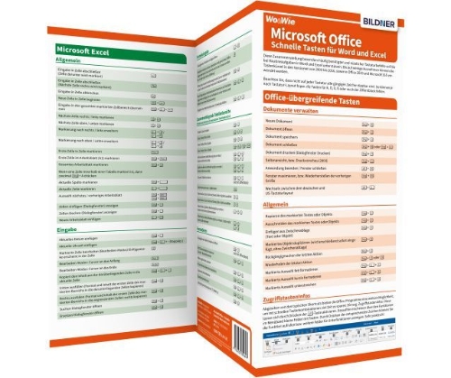 Buchcover und Innenansicht für das Buch: Microsoft-Office - Schnelle Tasten für Word und Excel
