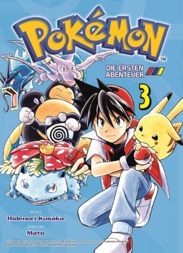 Buchcover und Innenansicht für das Buch: Pokémon: Die ersten Abenteuer 03