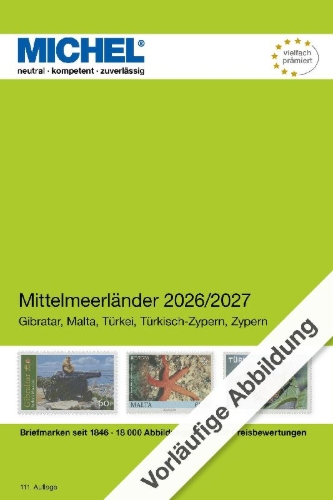 Buchcover und Innenansicht für das Buch: Mittelmeerländer 2026