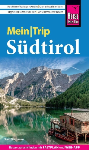 Buchcover und Innenansicht für das Buch: Reise Know-How MeinTrip Südtirol