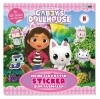 Buchcover und Innenansicht für das Buch: Gabby's Dollhouse: Meine schönsten Sticker zum Ausmalen
