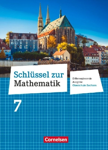 Buchcover und Innenansicht für das Buch: Schlüssel zur Mathematik 7. Schuljahr. Oberschule Sachsen - Schülerbuch